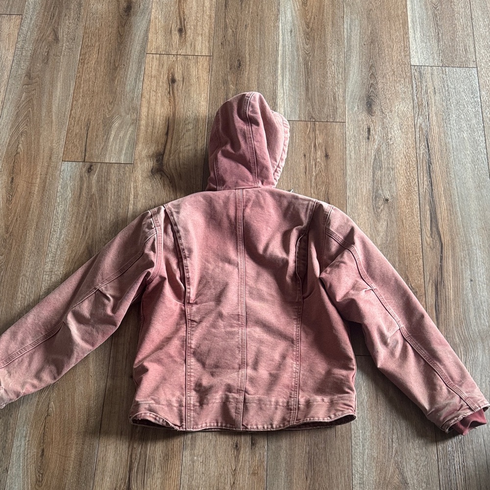 Carhartt Women’s Dusty Rose Hooded Barn Jacket, Size Small - Picture 4 of 5